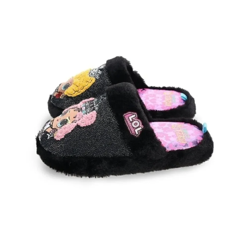 Little Girl LoL Surprise! Graphic Comfy Lounge Slippers Shoes Size 2/3